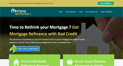 Desktop Screenshot of mortgagrefinance101.com